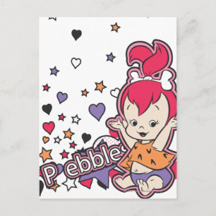 PEBBLES™-lilahjärta Vykort