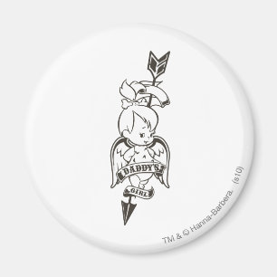 PEBBLES™-papporflicka B&W Magnet