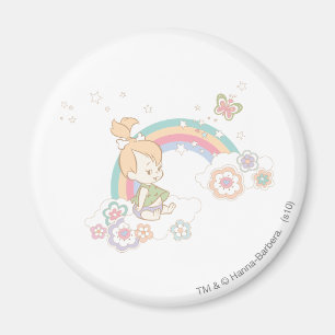 PEBBLES™-regnbåge- och blommamoln Magnet