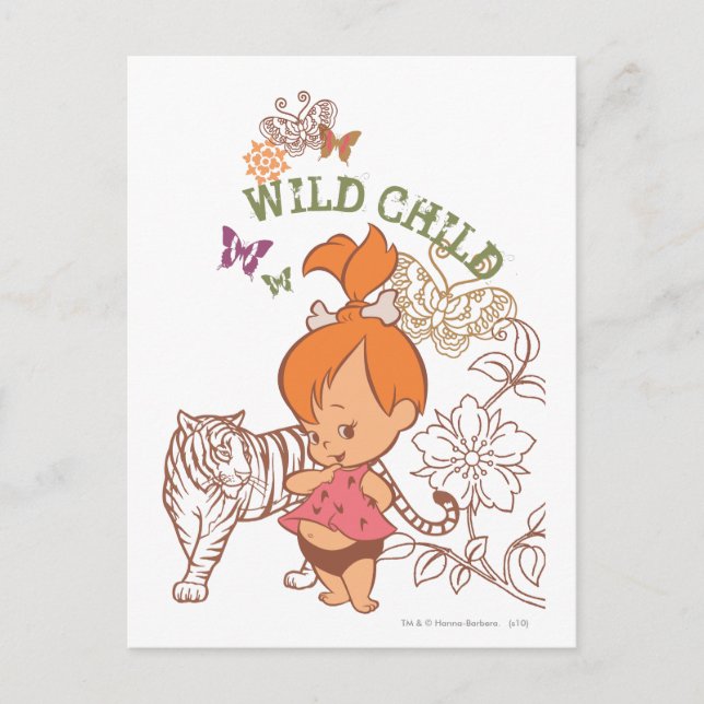 PEBBLES™ Wild Child Vykort (Framsida)