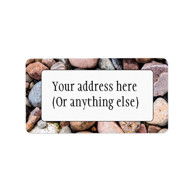 Pebbly Beach Adressetikett (Framsidan)