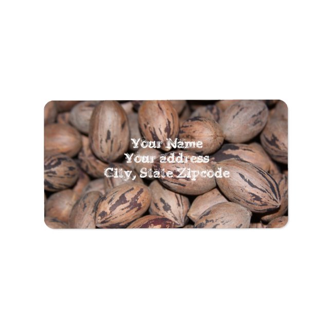 Pecan-Adressetiketter Adressetikett (Framsidan)