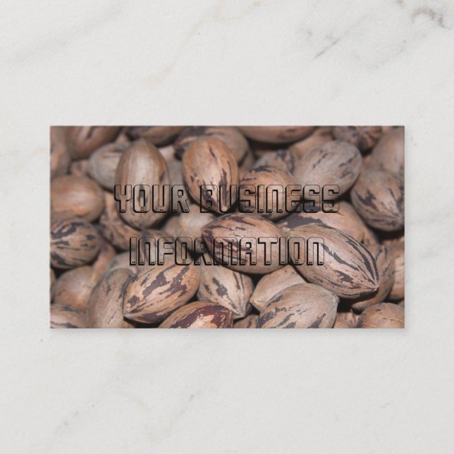 Pecan-affärskort Visitkort (Framsida)