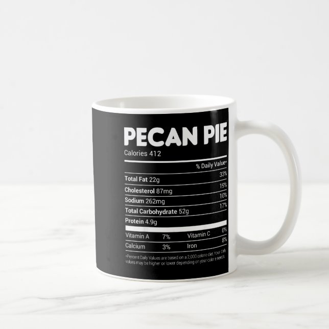 Pecan E Nutrition Facts Tee Family Matching Christ Kaffemugg (Höger)