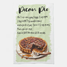 Pecan Paj Baking Recipe Kökshandduk
