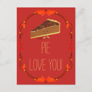 Pecan Paj I Kärlek You Valentine Helgdag vykort