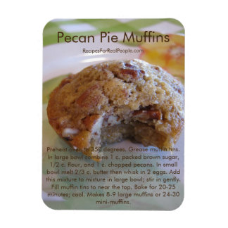 Pecan Paj Muffins Recipe on Refrigerator Magnet