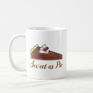 Pecan Paj Tart Southern Food Dessert Sweet som Paj Kaffemugg
