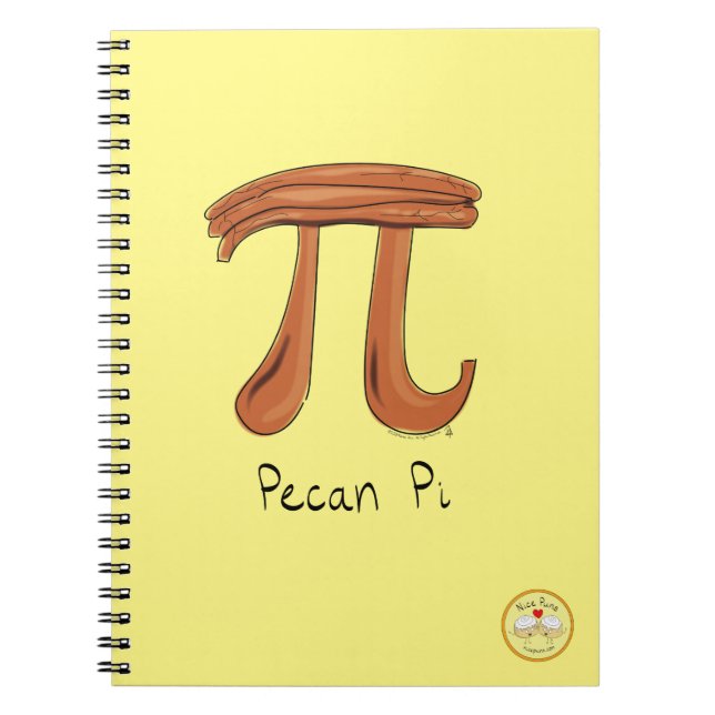 Pecan Pi Cute Math Pi Day-anteckningsbok Anteckningsbok (Framsidan)