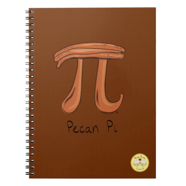 Pecan Pi Cute Math Pi Day-anteckningsbok Anteckningsbok (Framsidan)