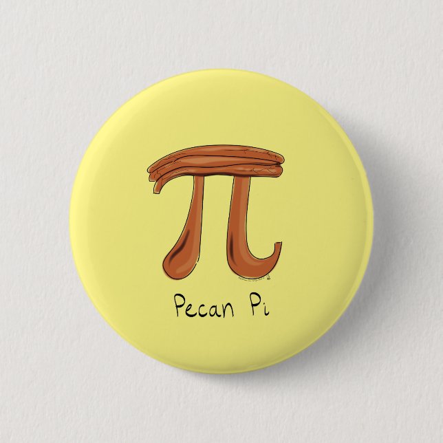Pecan Pi Symbol Cute Math Teacher Gift Knapp (Framsida)