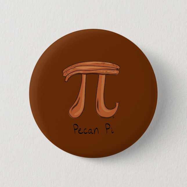 Pecan Pi Symbol Math Teacher Cute Kids Knapp (Framsida)