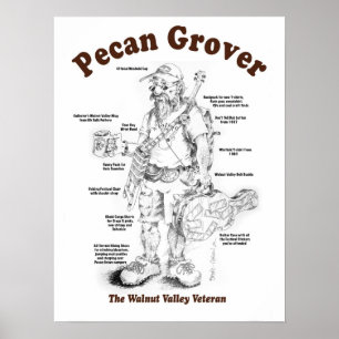 Pecannöt Grover 15x20 Poster