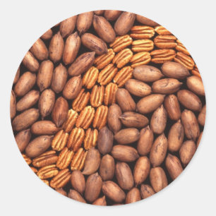 Pecans Runt Klistermärke