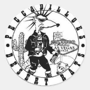 Peccadilloes-öknen råtta runt klistermärke