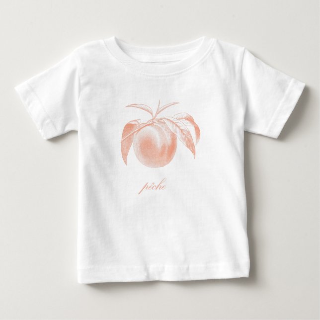 Pêche (Peach) Tee Shirt (Framsida)
