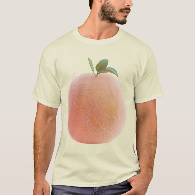 Pêche Peluche - Plush Peach T Shirt (Framsida)