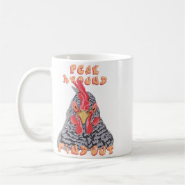 Peck Around Find Out - Kycklingsordning Kaffemugg
