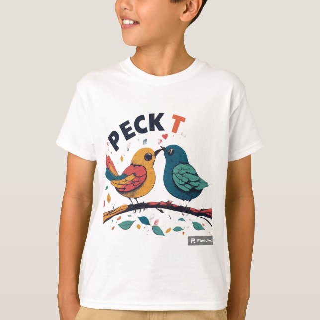 Peck Kärlek T Shirt (Framsida)