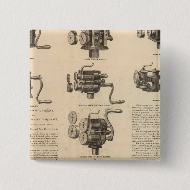 Peck, Stow och Wilcox Company Knapp (Framsida)