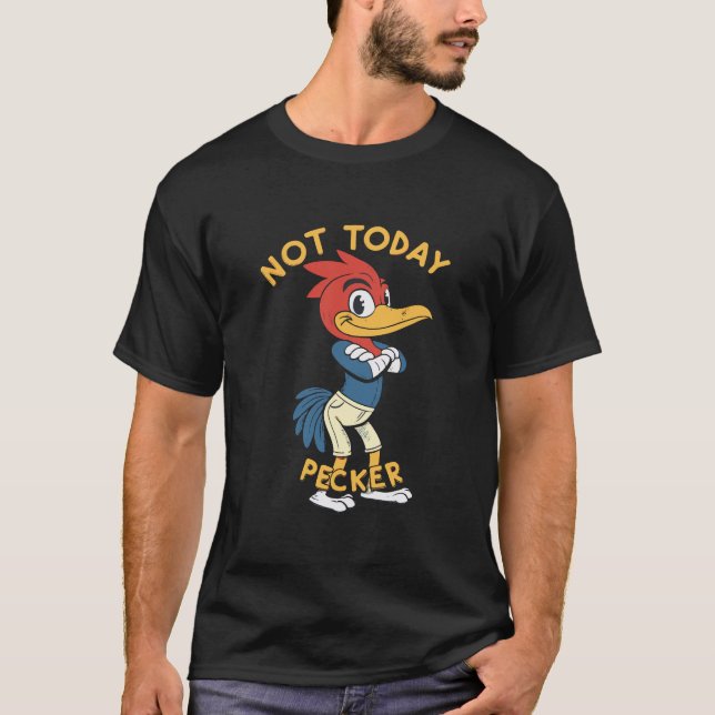Pecker Funny Chicken Humor Bird Älskare T Shirt (Framsida)