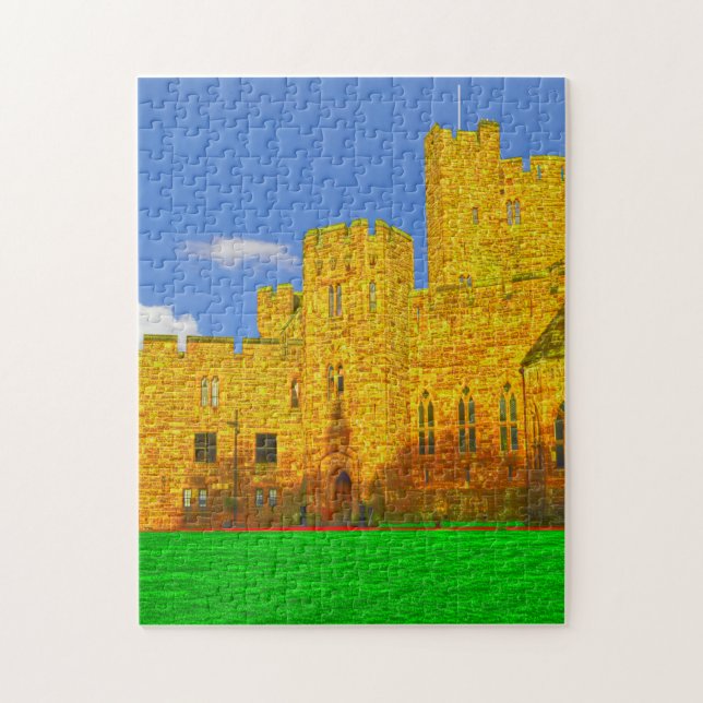 Peckforton Castle in Tarporley, Cheshire Pussel (Vertikal)