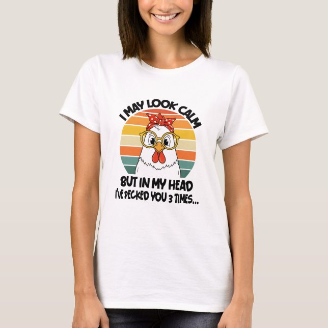 Pecking Chicken T Shirt (Framsida)