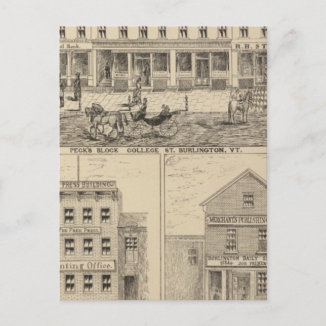 Peck's Block Vykort (Framsida)