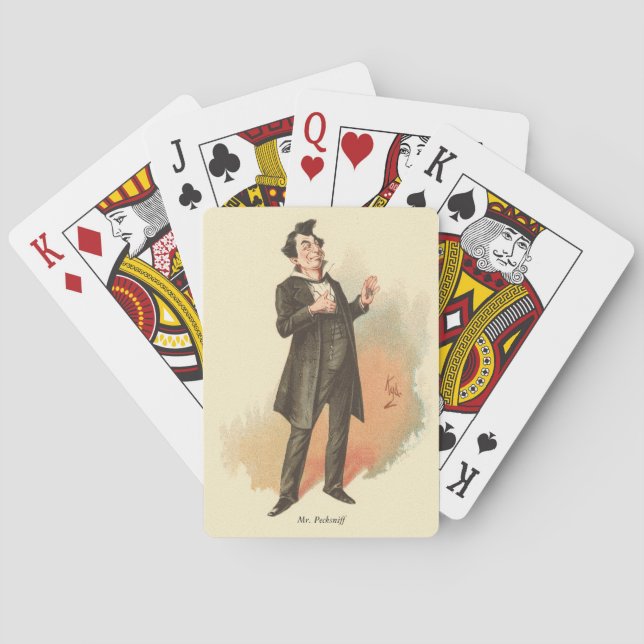 Pecksniff av Kyd - Dickens' Martin Chuzzlewit Casinokort (Baksidan)