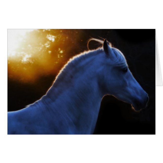 Pecos i kvällsljus hälsningskort (Framsidan Horizontal)