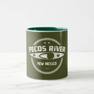 Pecos River New mexico Kayaking Två-Tonad Mugg