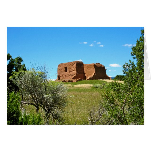 Pecos Ruins Hälsningskort (Framsidan Horizontal)