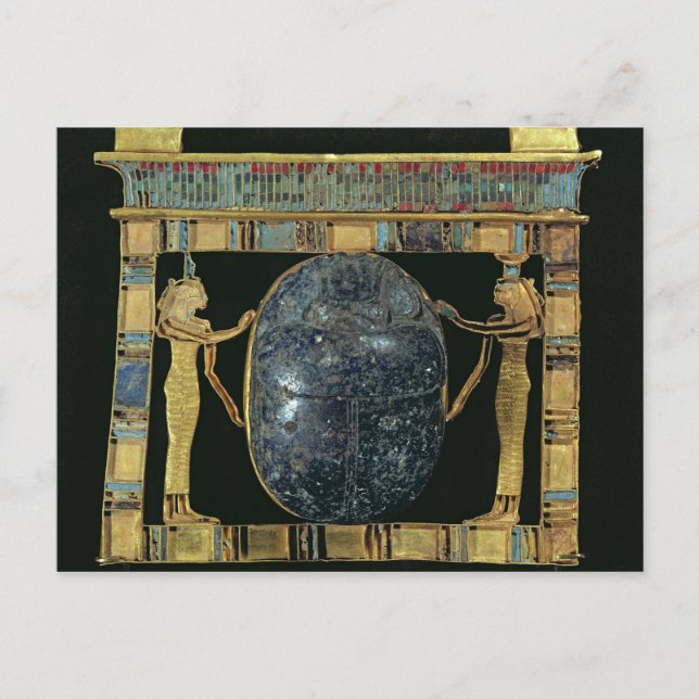 Pectoral av vizierus, Paser, med scarab Vykort (Framsida)