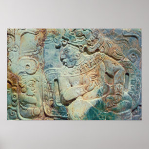 Pectoral i Kung och en jurist från Tikal Poster