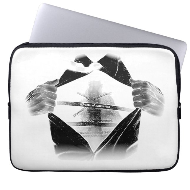 PectusAwareness Neoprenelaptop sleeve (Framsidan)