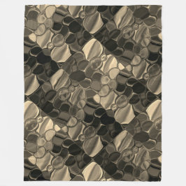 Pedaços marons, círculos e formas arredondadas. fleecefilt