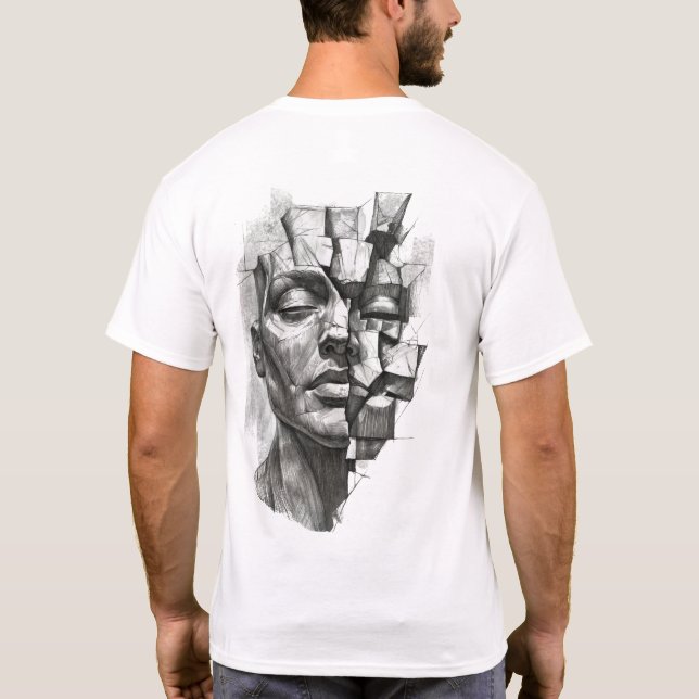 Pedaços Modelo II T Shirt (Baksida)