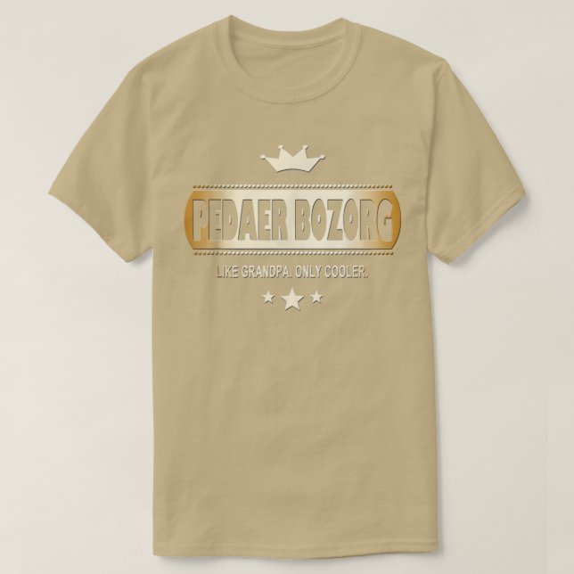 Pedaer Bozorg som Grandpa only Cooler Tee in Fars (Design framsida)