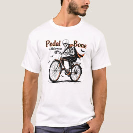 Pedal Bone till Halloween Cycling T-shirts