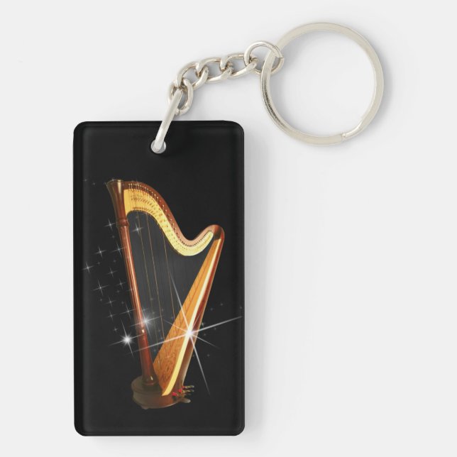 Pedal- harpa Keychain (Baksidan)