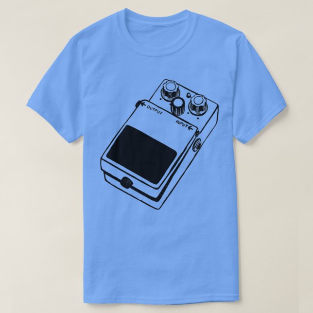 Pedal-overdrive fx med effekten av Bass och Guitar T Shirt (Design framsida)