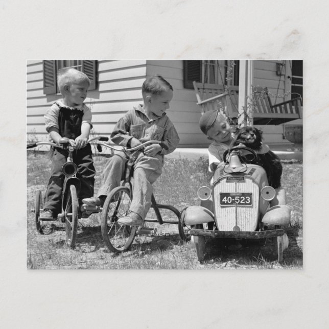 Pedal Power, 1930-talet Vykort (Framsida)