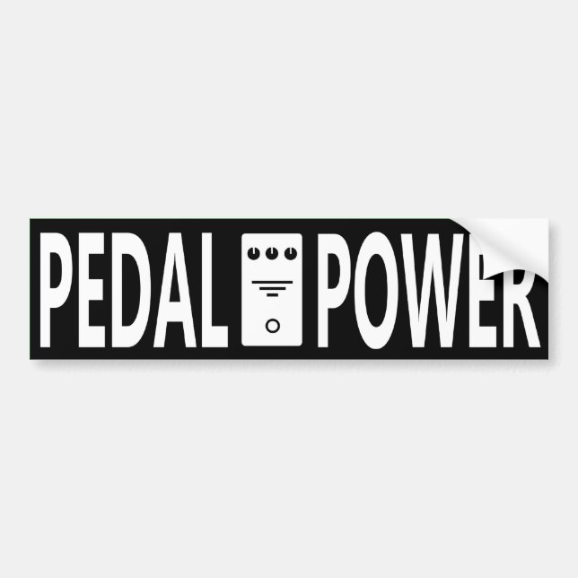 Pedal Power Klistermärke (Framsidan)