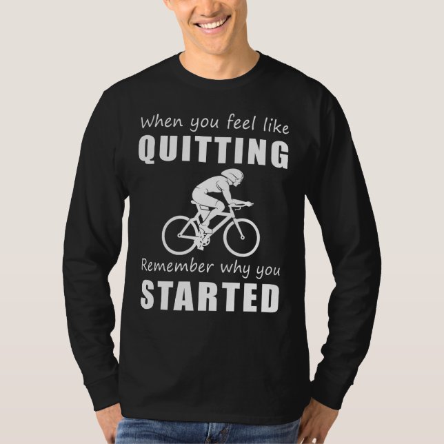 Pedal Power Perseverance - Funny Cycling Tee for E (Framsida)