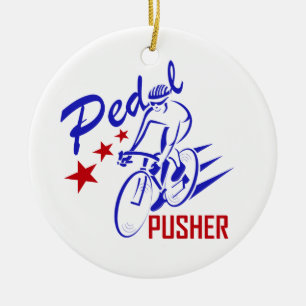 Pedal Pusher Julgransprydnad Keramik