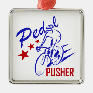 Pedal Pusher Julgransprydnad Metall