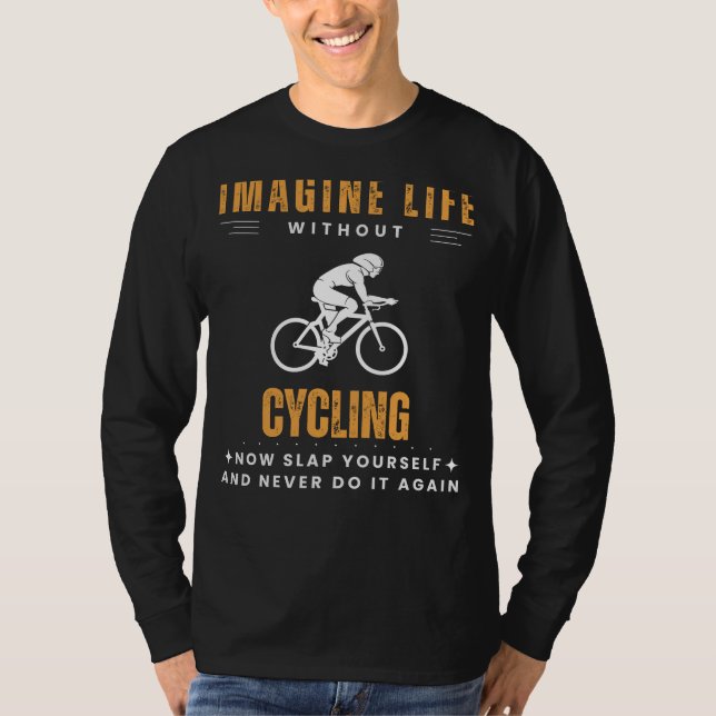 Pedal Pusher-parodi: Slå dig själv & Fortsätt cykl T Shirt (Framsida)