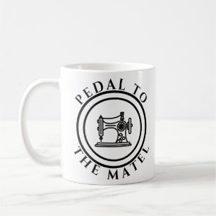 Pedal till den Metall-flotta som seglar Maskin Kaffemugg