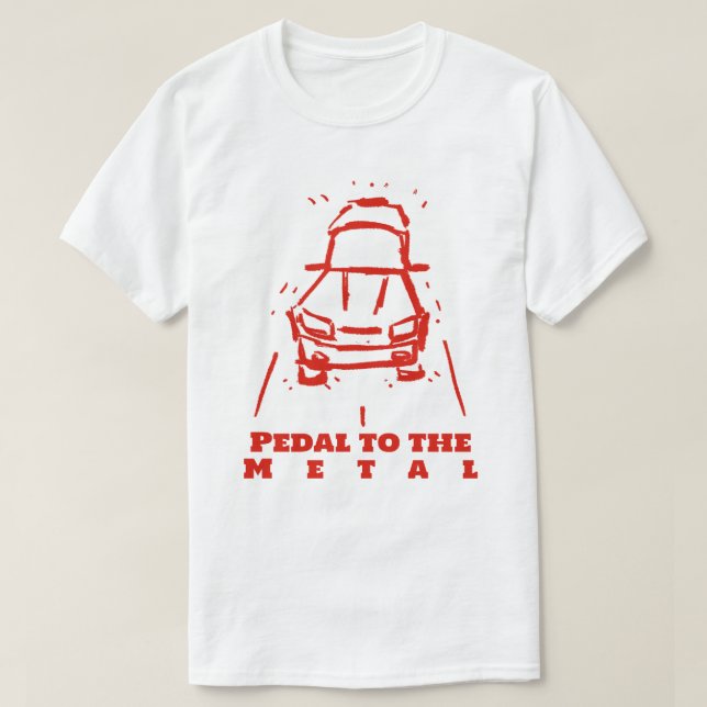 Pedal till Metall T Shirt (Design framsida)
