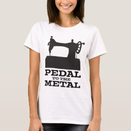 Pedal till metallsilhouetten t-shirt